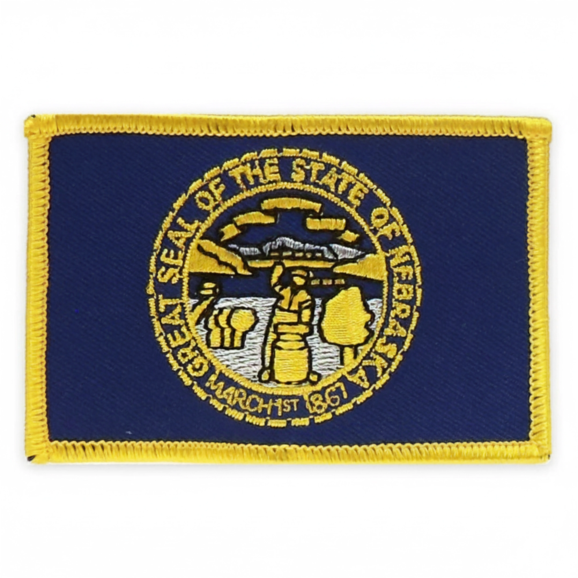 Nebraska Flag Patch