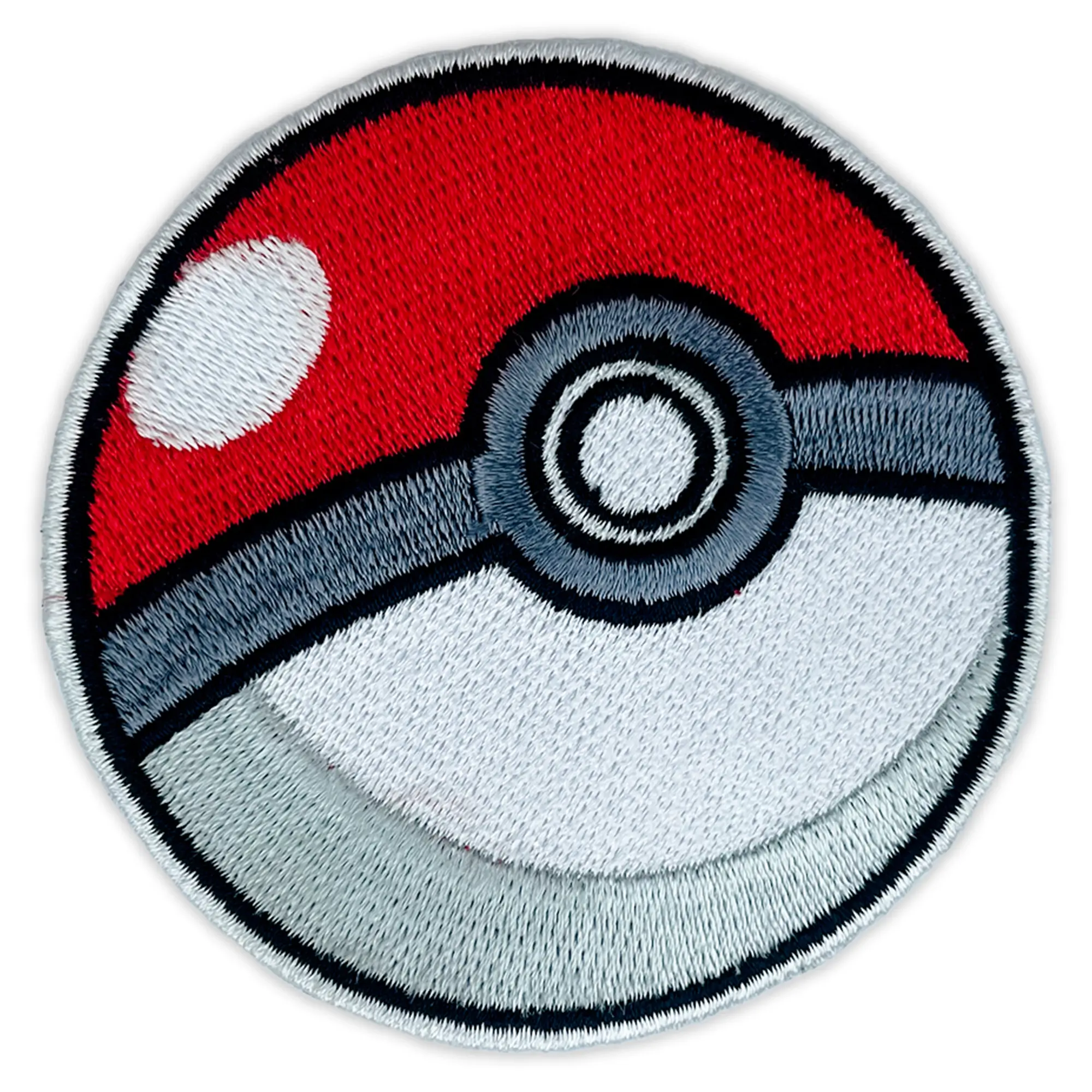 Pokemon Ball Embroidered Iron on Patch