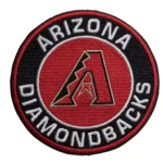 Arizona Diamondbacks Round Black/Red Embroidery Patch