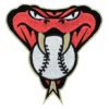 Arizona Diamondbacks Red Snake Head Embroidery Iron-on Patch