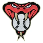 Arizona Diamondbacks Red Snake Head Embroidery Iron-on Patch