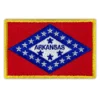 Arkansas State Flag Embroidered Iron-on Patch