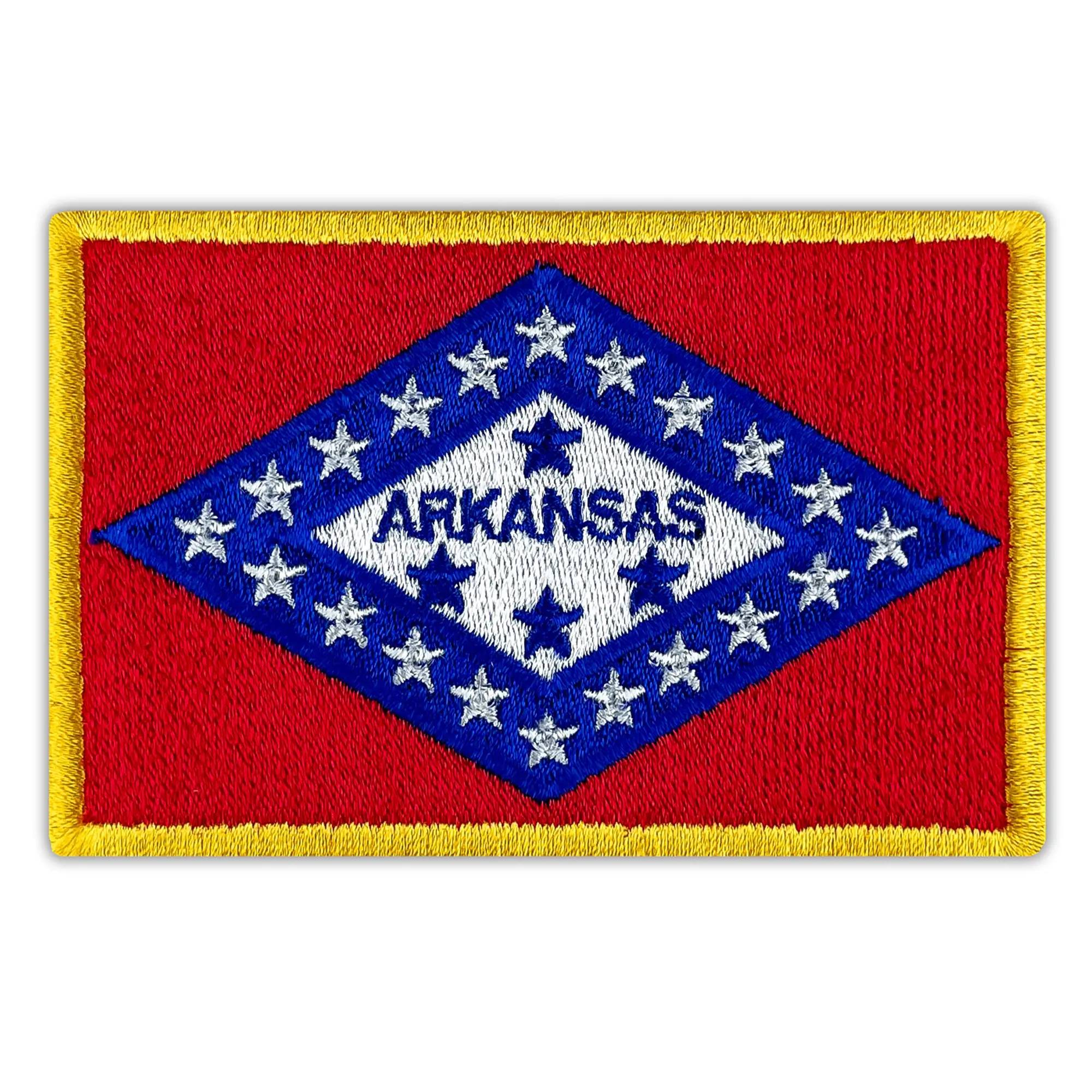 Arkansas State Flag Embroidered Iron-on Patch