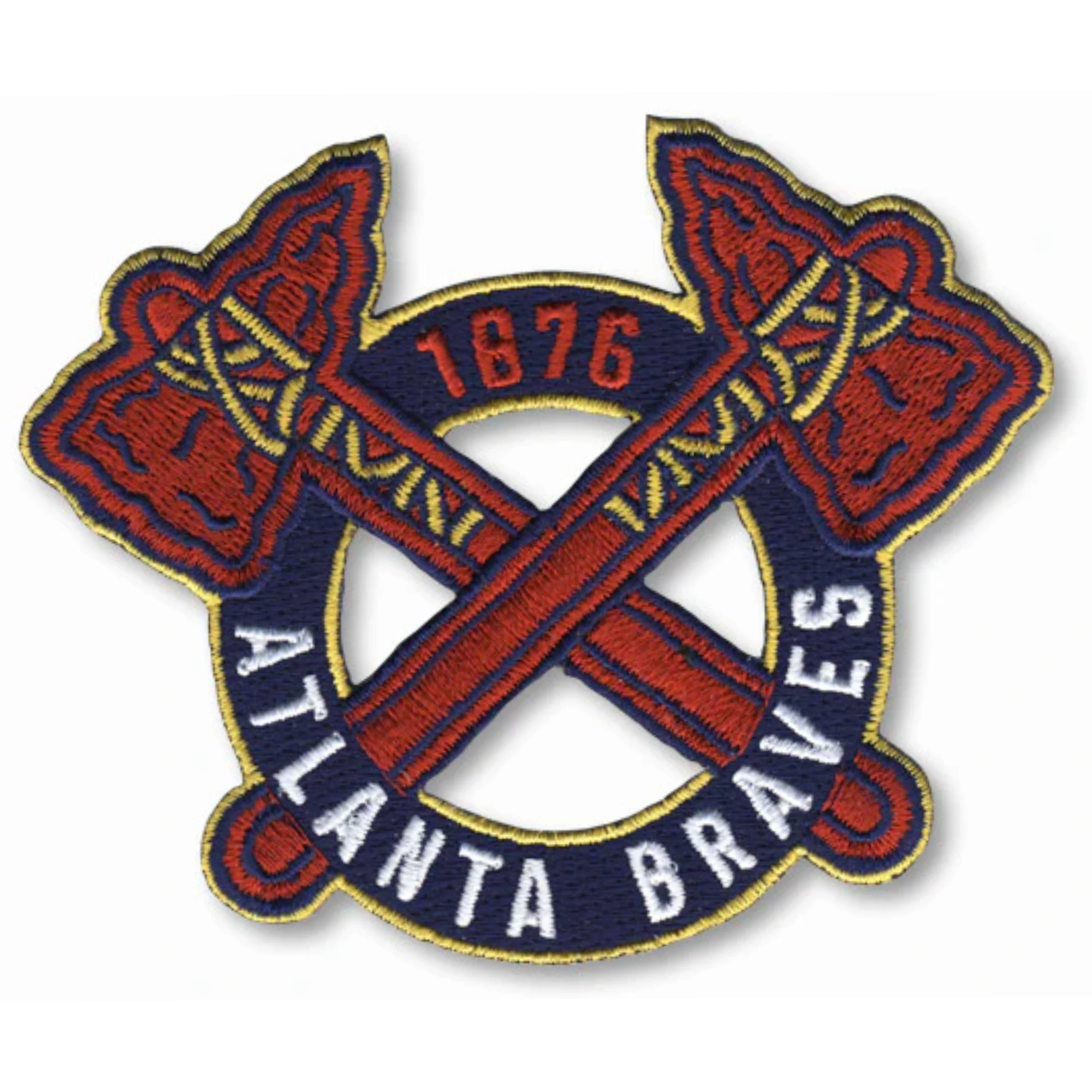 Atlanta Braves Logo Red Embroidery Iron-on Patch