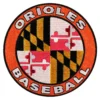 Baltimore Orioles Vintage 2009 Round Iron-on Patch