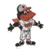 Baltimore Orioles Mascot White Iron-on Patch