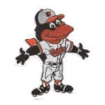 Baltimore Orioles Mascot White Embroidery Patch