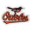 Baltimore Orioles White/Orange Logo Iron-On Patch