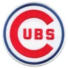 Chicago Cubs 1957-1958 White/Red Logo Embroidery Patch