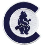 Chicago Cubs Vintage Bear Logo Blue/White Embroidery patch