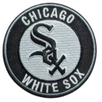 Chicago White Sox Black/White Round Logo Embroidery Patch