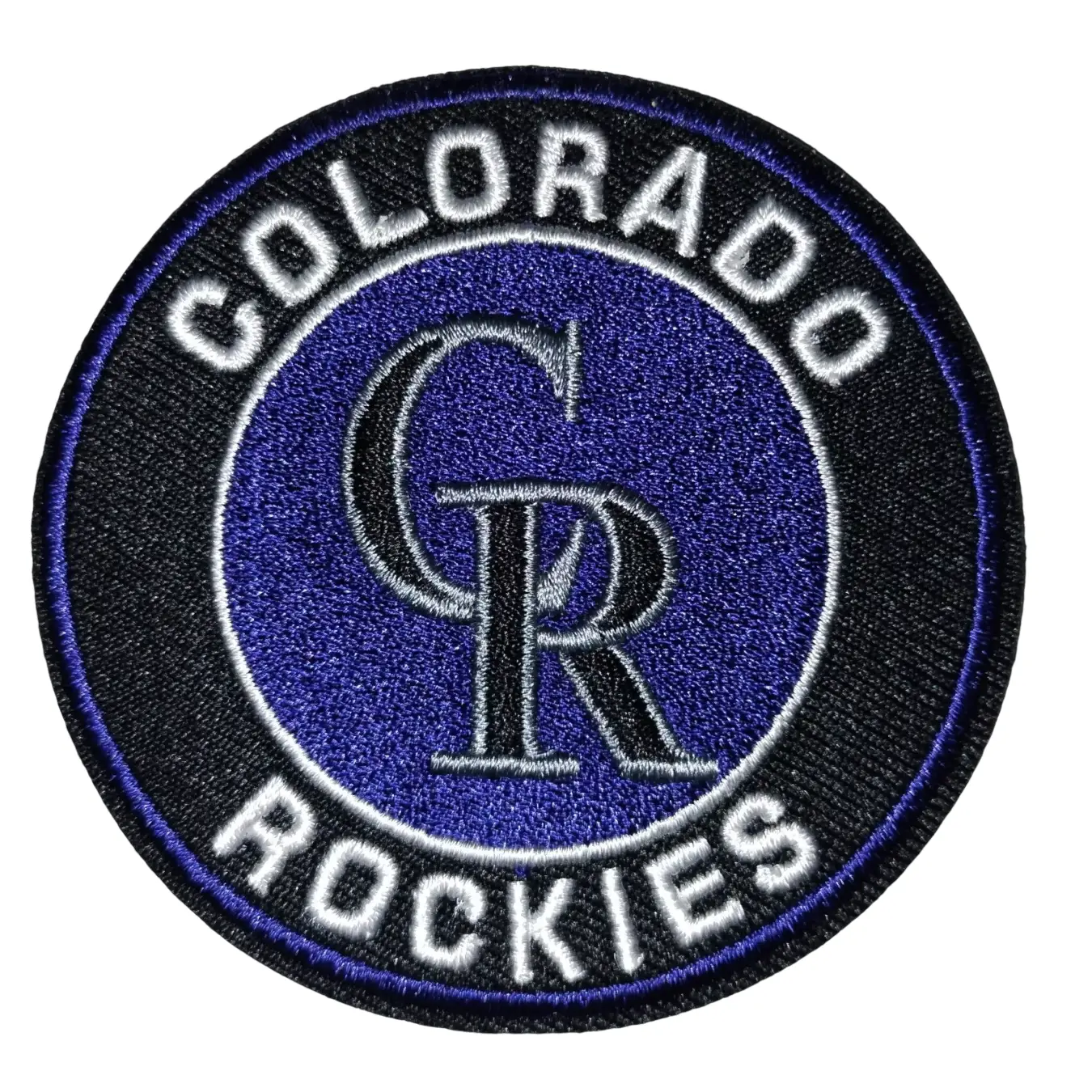 Colorado Rockies Black/Purple Embroidery patch