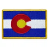 Colorado Sate Flag Embroidered Iron-on Patch