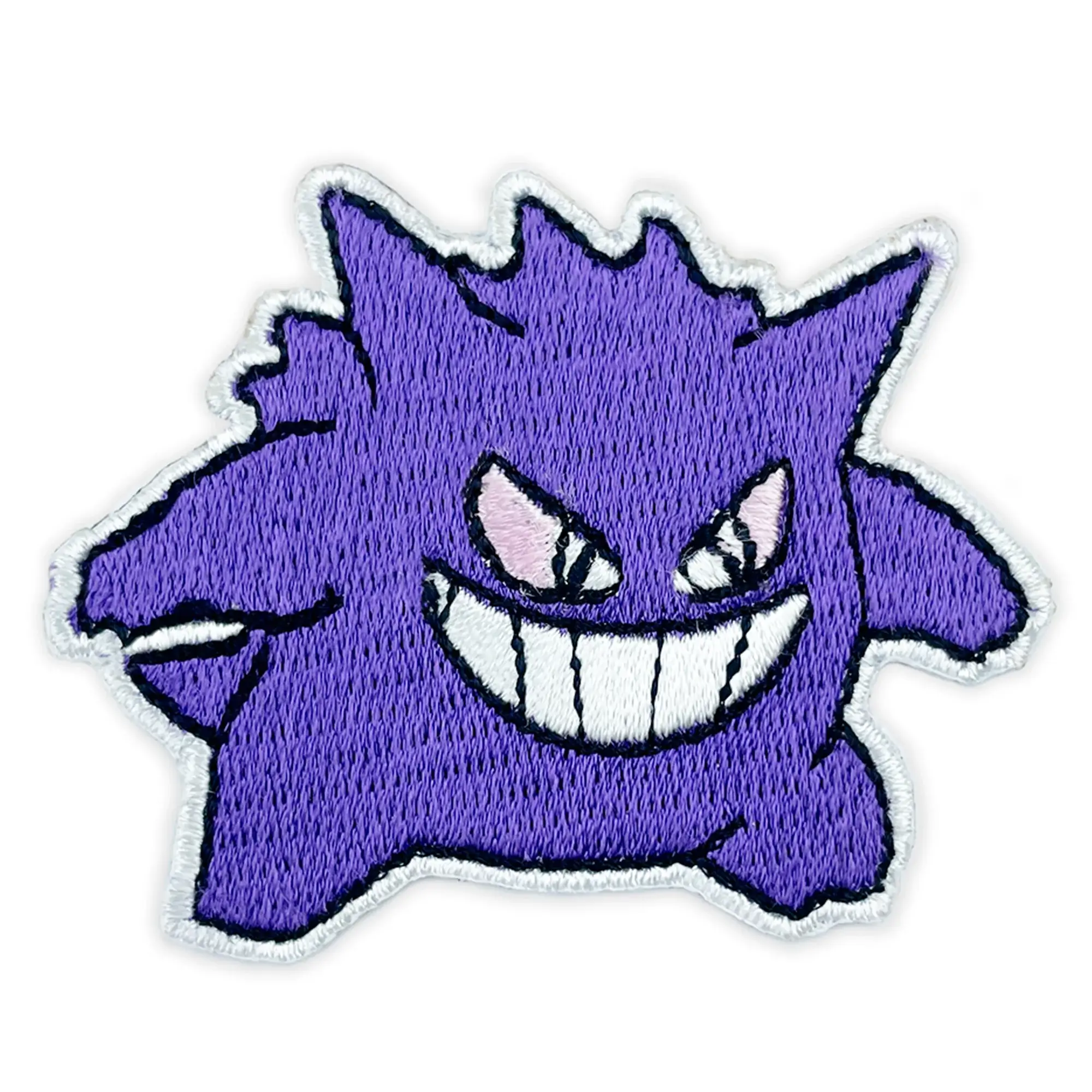 Gengar Pokemon Inspired Embroidered Iron On Patch