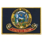 Idaho Flag Embroidered Golden Border Patch