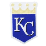 Kansas City Royals 'KC' Crown Logo Blue/White Iron-on Patch