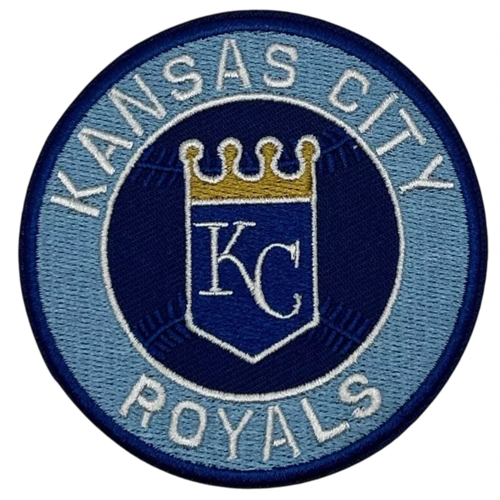 Kansas City Royals Vintage Crown Logo Blue Iron-on Patch