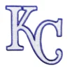 Kansas City Royals 'KC' White Logo Iron-on Patch