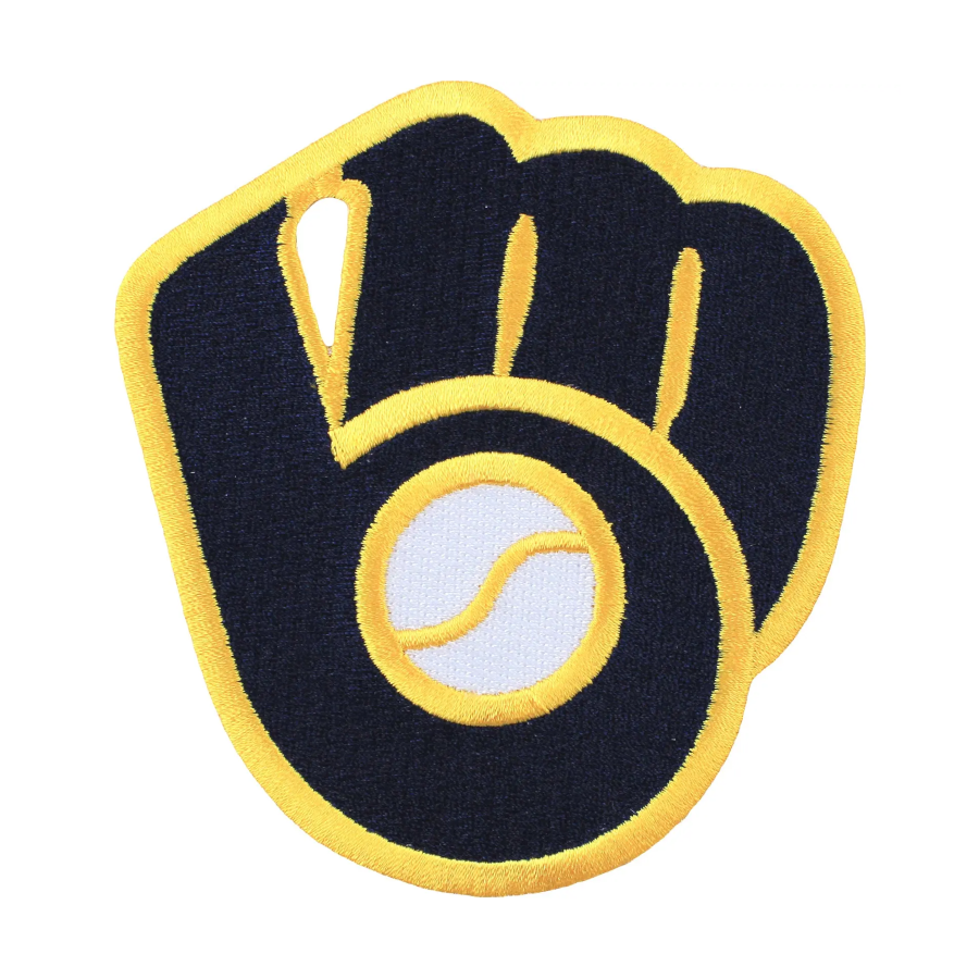 Milwaukee Brewers Glove Iron-on Patch