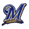 Milwaukee Brewers M Logo Embroidery Iron-on Patch