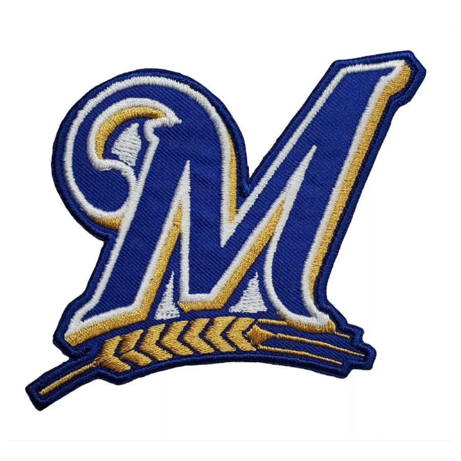 Milwaukee Brewers M Logo Embroidery Iron-on Patch