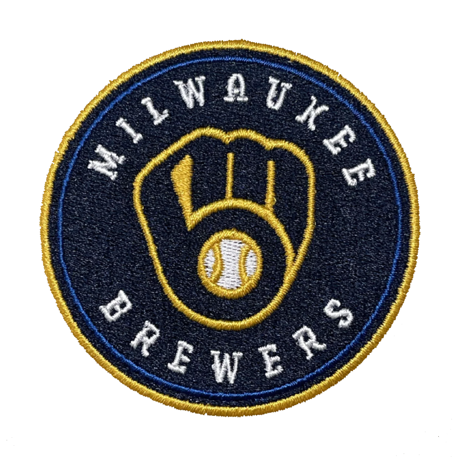 Milwaukee Brewers Round Logo Embroidery Iron-on Patch