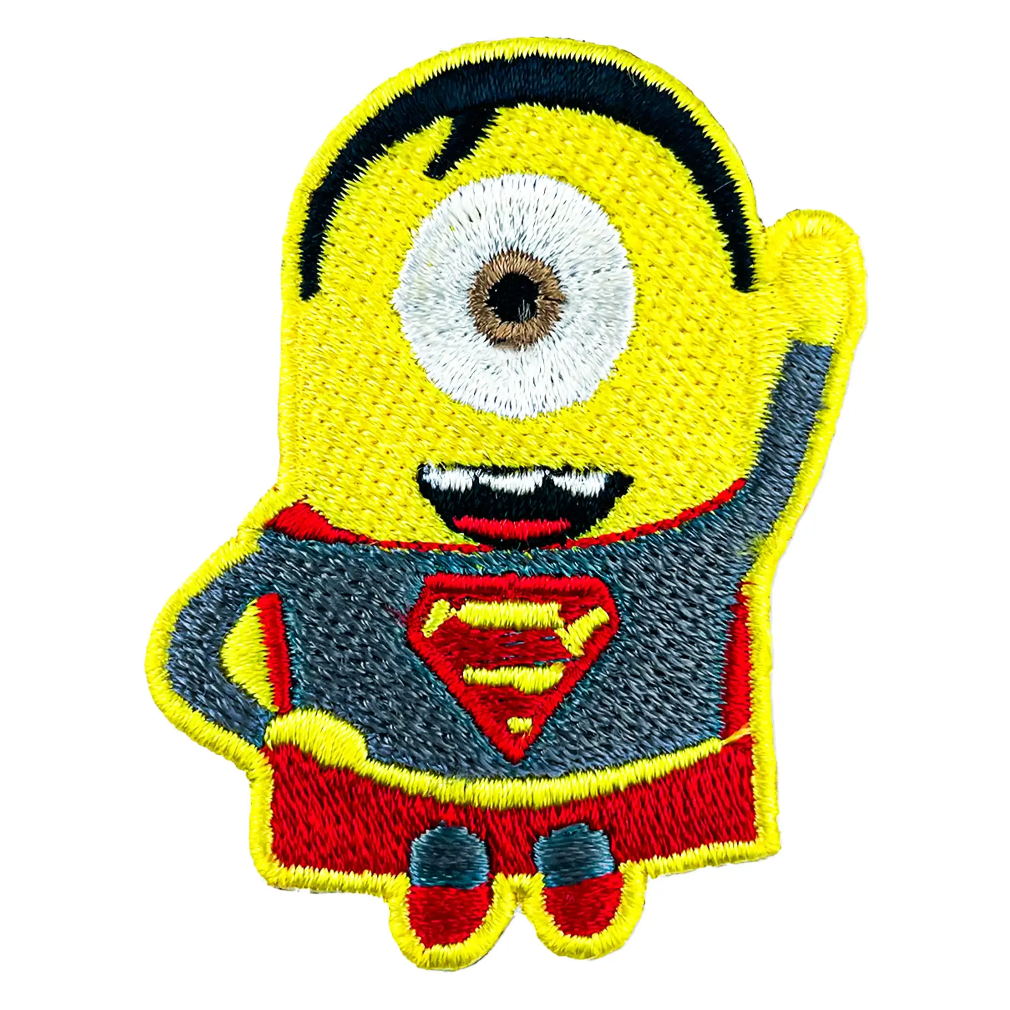 Minion Carl Black Superman Embroidered Patch