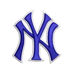 New York Yankees "NY" Logo Blue/White Iron-on Patch