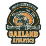 Oakland Athletics 100th Anniversary Green Embroidery Iron-on Patch