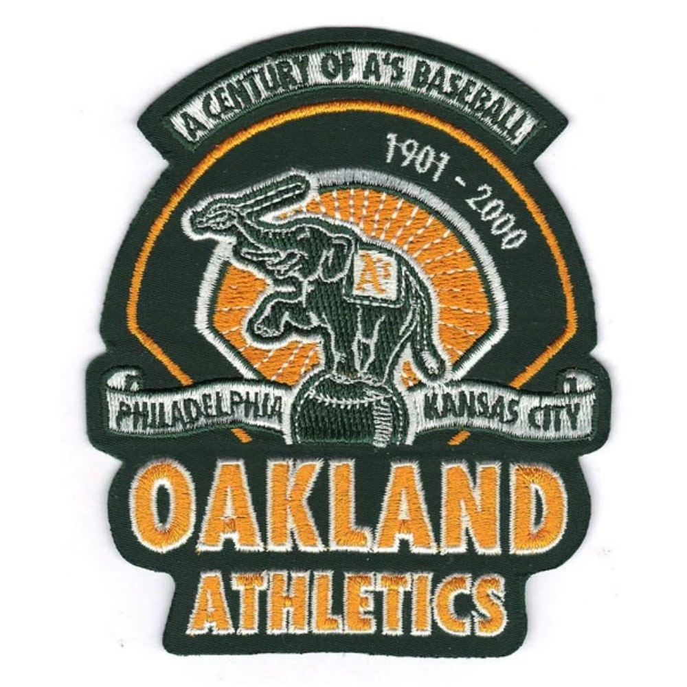 Oakland Athletics 100th Anniversary Green Embroidery Patch