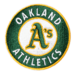 Oakland Athletics "A's" Logo Round Green Iron-on Patch