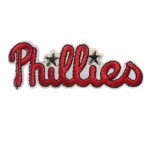 Philadelphia Phillies "Phillies" Text Red Logo Iron-on Patch