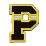 Pittsburgh Pirates Vintage 'P' Yellow/Black Iron-on Patch