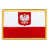 Poland Country Flag Embroidered Iron-on Patch