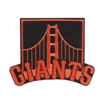 San Francisco Giants Golden Gate Bridge Black Logo Iron-on Patch