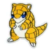 Sandshrew Pokemon Embroidered Iron on Patch