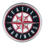 Seattle Mariners 2018 Stars Stripes Round Black Iron-on Patch