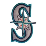Seattle Mariners 'S' Gray Logo Embroidery Iron-on Patch