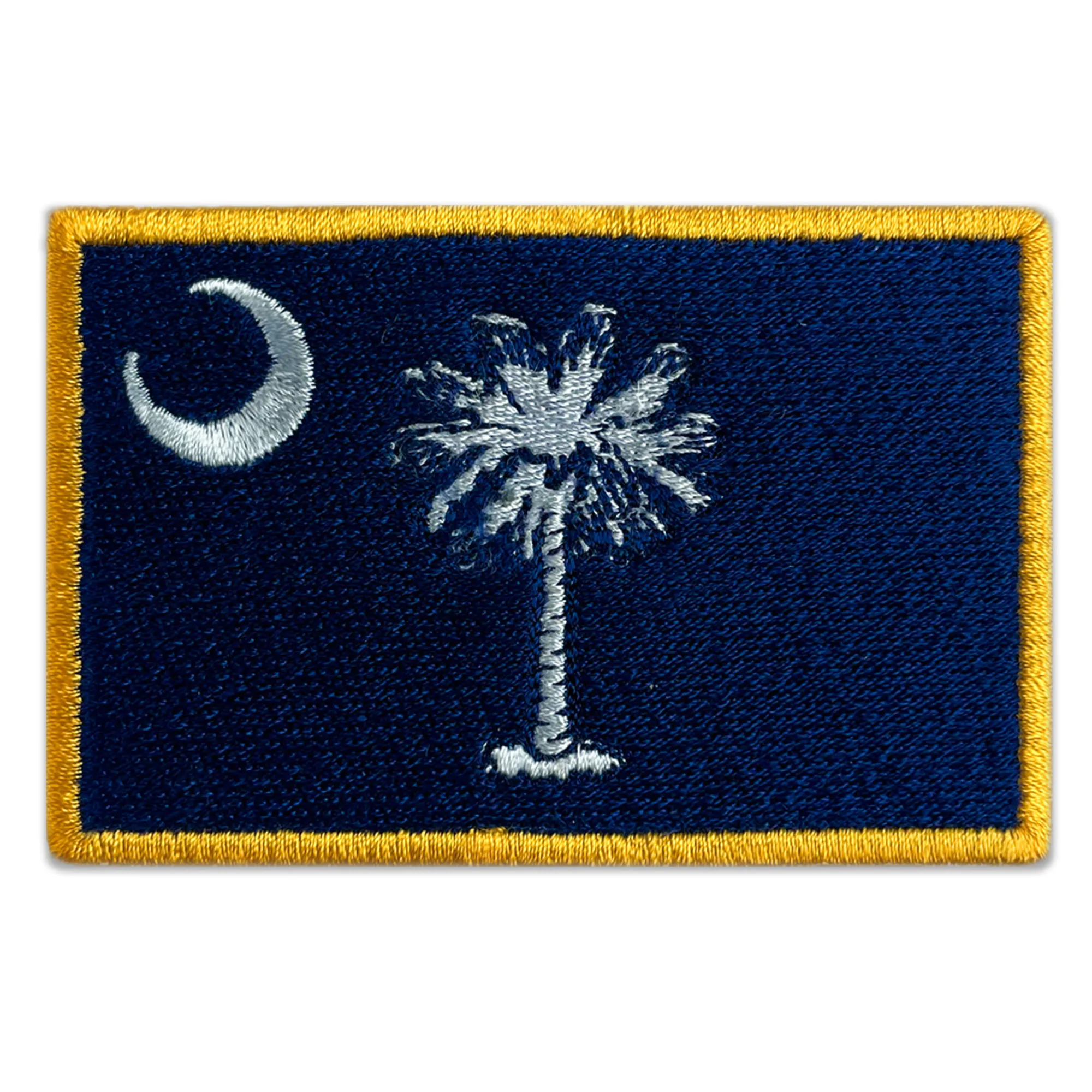 South Carolina State Flag Embroidered Iron-on Patch