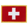 Switzerland Country Flag Embroidered Iron-on Patch