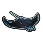 Tampa Bay Rays Stingray Logo 2018 Black Embroidery Iron-on Patch