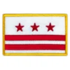Washington DC State Flag Embroidered Iron-on Patch