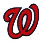 Washington Nationals 'W' Hat Red Embroidered Iron-on Patch