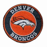 Denver Broncos Team Logo Round Embroidered Patch