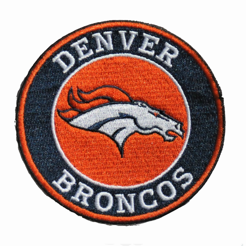 Denver Broncos Team Logo Round Embroidered Patch