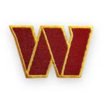 Washington Commanders W Letter Embroidered Patch