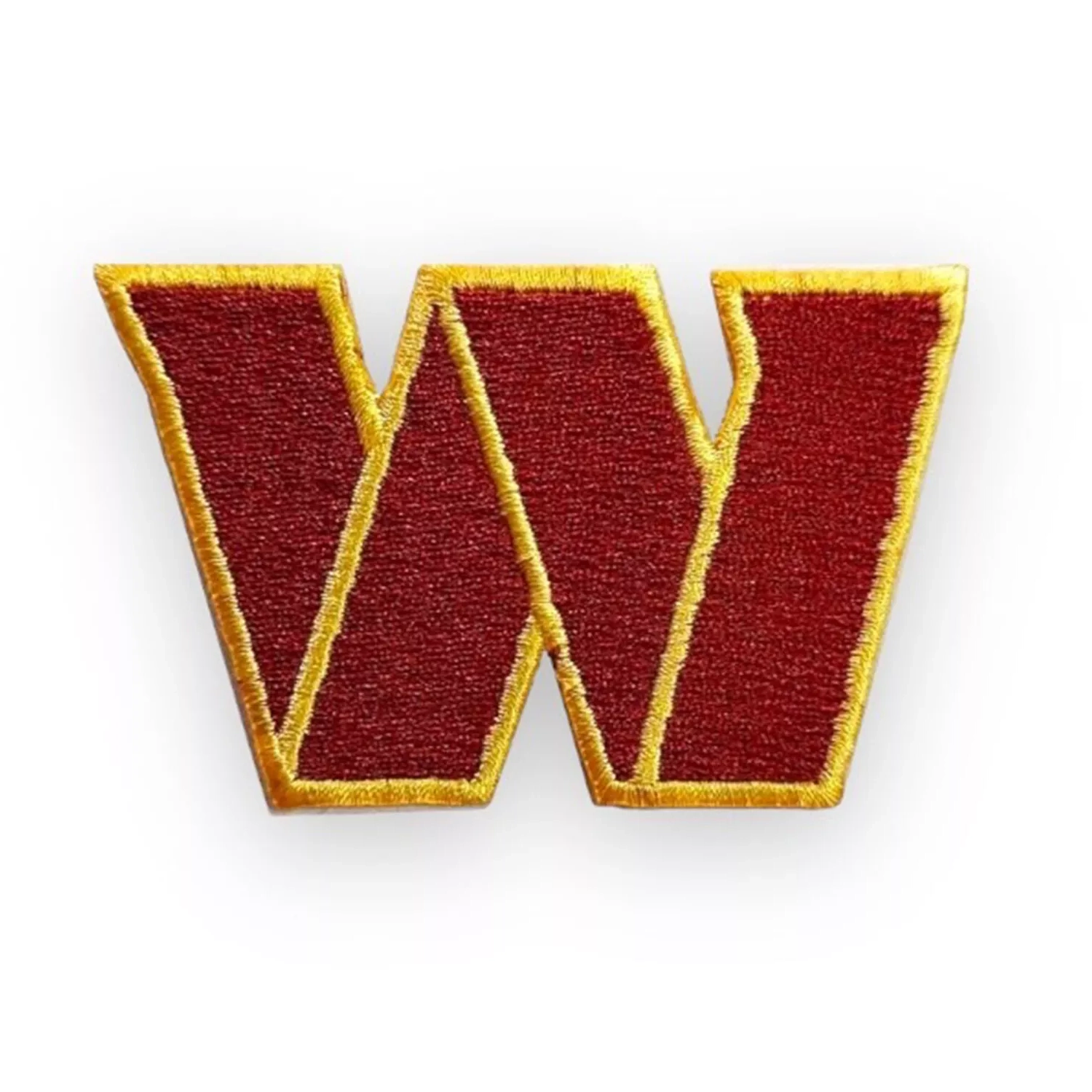Washington Commanders W Letter Embroidered Patch