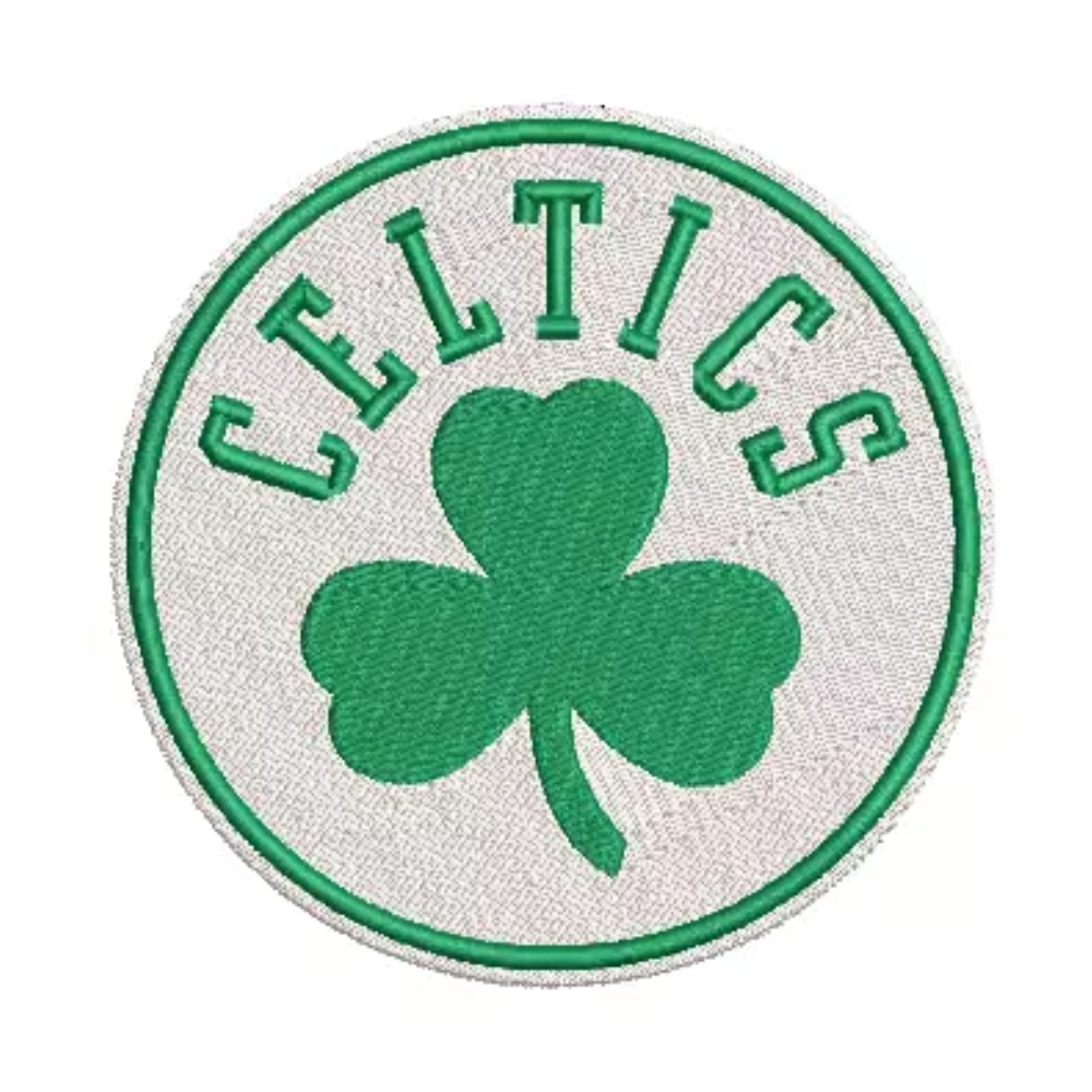 Boston Celtics Shamrock Basketball Embroidered Patch