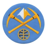 Denver Nuggets Round Alternate Logo Iron-on Patch