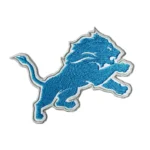 Detroit Lions Standalone Running Lion Logo Embroidered Patch